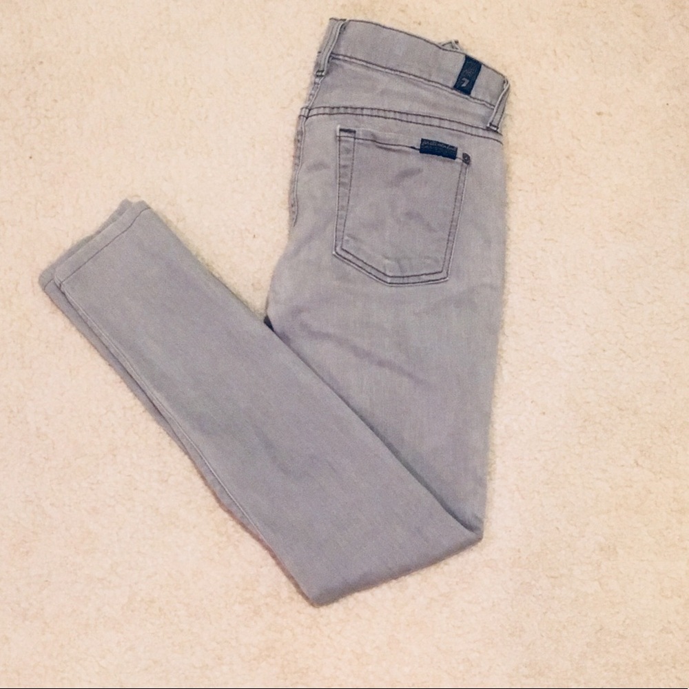 7 for all mankind “the skinny” in grey
